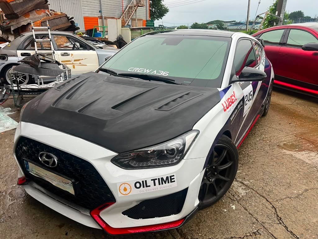 Hyundai Veloster 2019+ EX Carbon Fiber & FRP Hood | DAIMON | PRE-ORDER