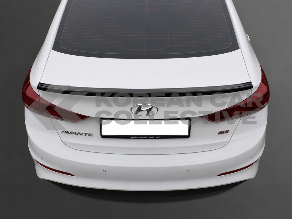 Hyundai Elantra 2017-2018 Carbon Fiber Style Trunk Spoiler - Type G