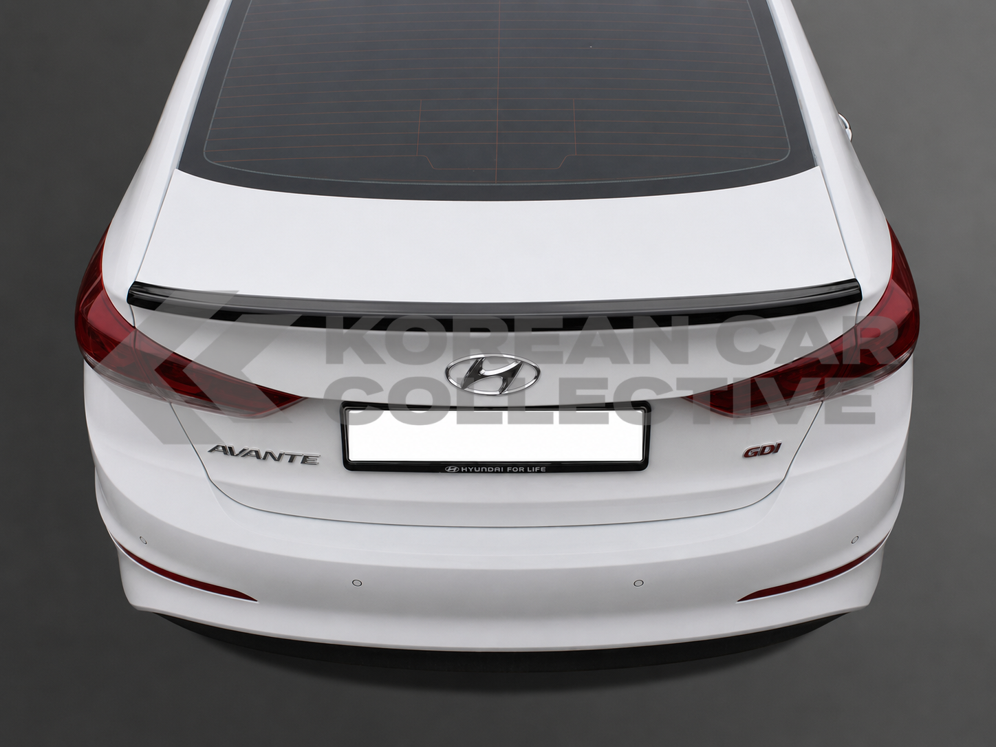Hyundai Elantra 2017-2018 Carbon Fiber Style Trunk Spoiler - Type G