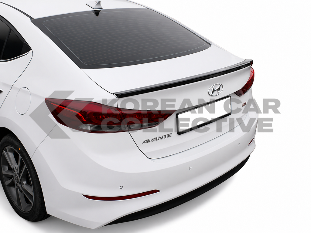 Hyundai Elantra 2017-2018 Carbon Fiber Style Trunk Spoiler - Type G