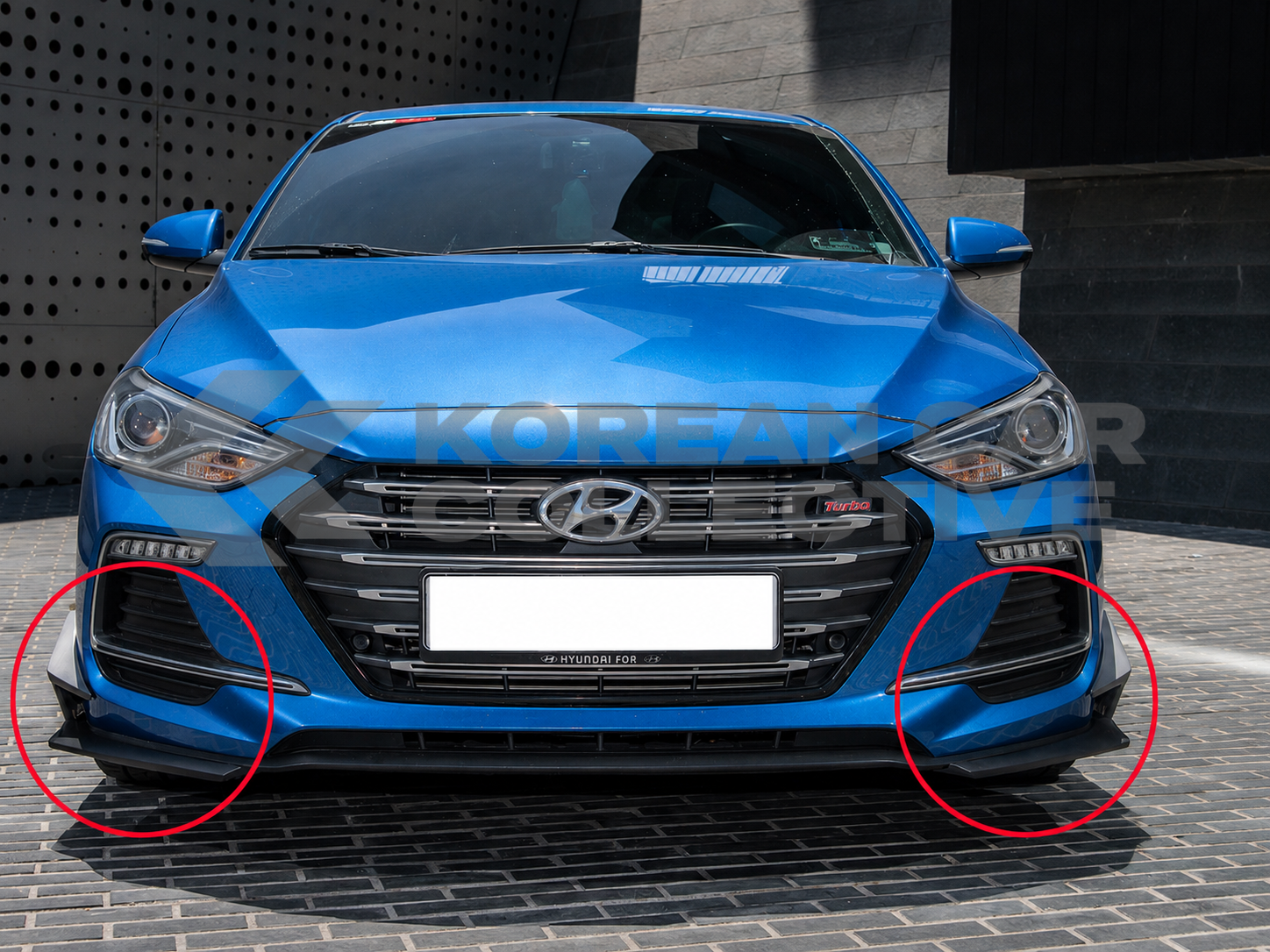 Hyundai Elantra Sport 2017-2018 Front Splitter Kit
