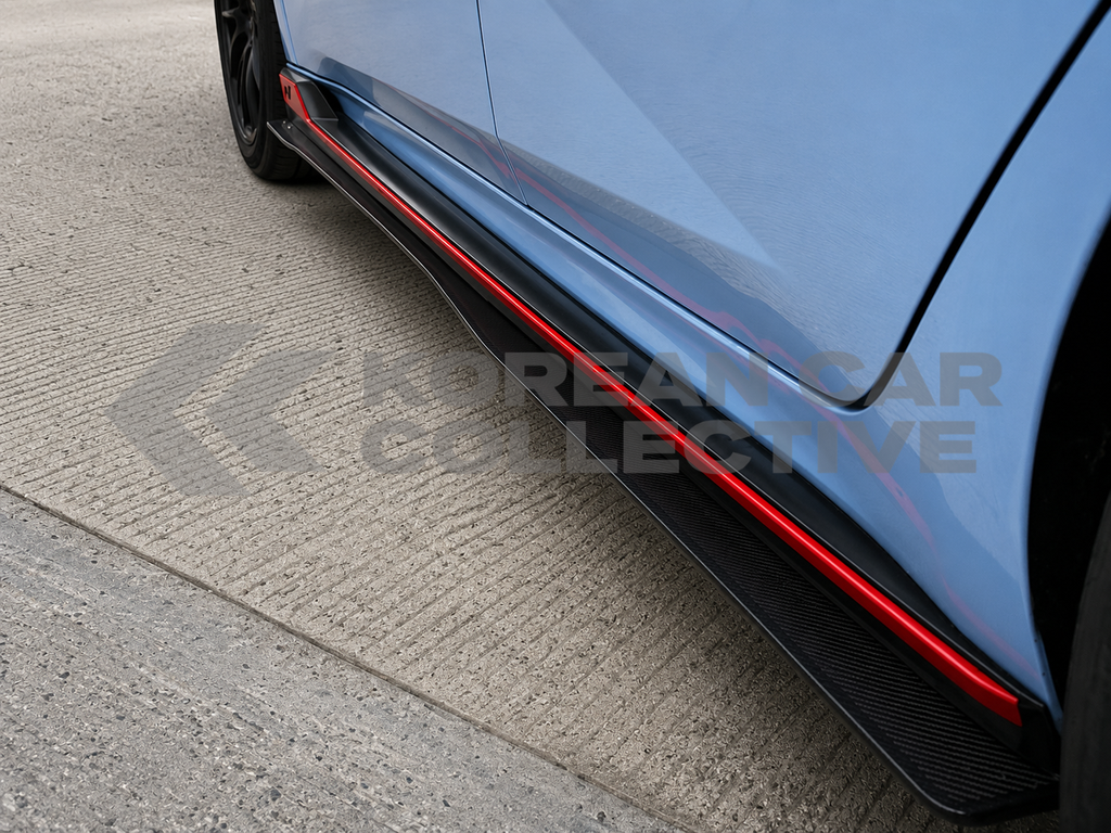 Hyundai Elantra N 2024+ Genuine Dry Carbon Fiber Side Splitter Set