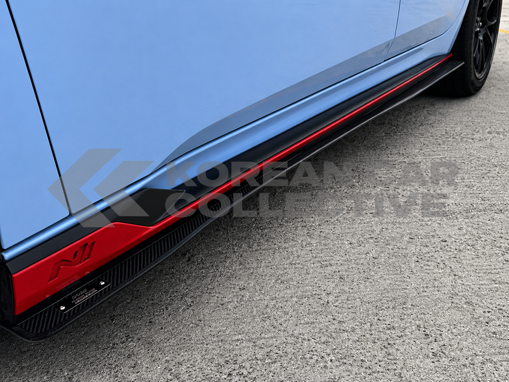 Hyundai Elantra N 2024+ Genuine Dry Carbon Fiber Side Splitter Set