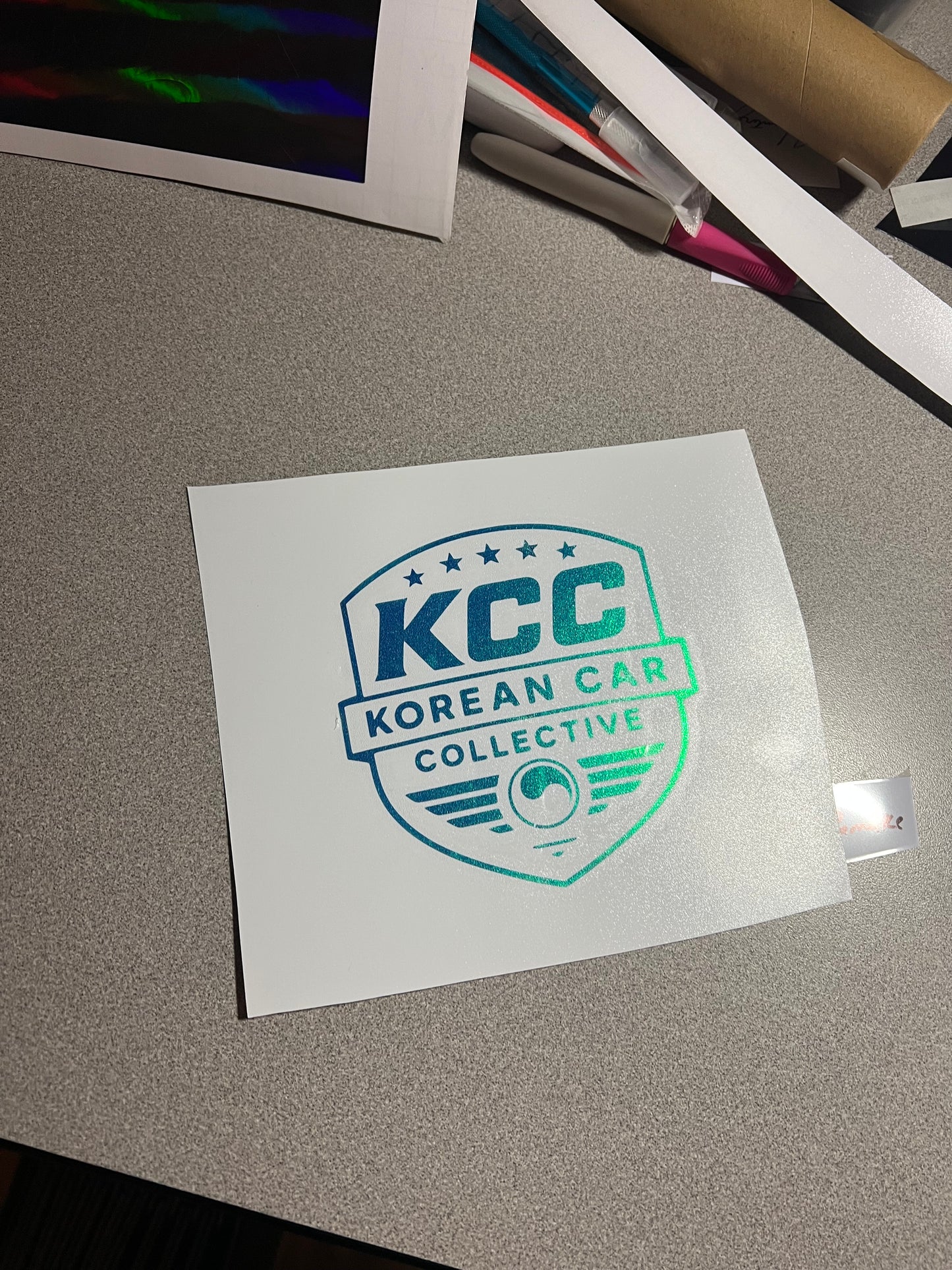 KCC Shield Decal Quarter Window 5” x 5”