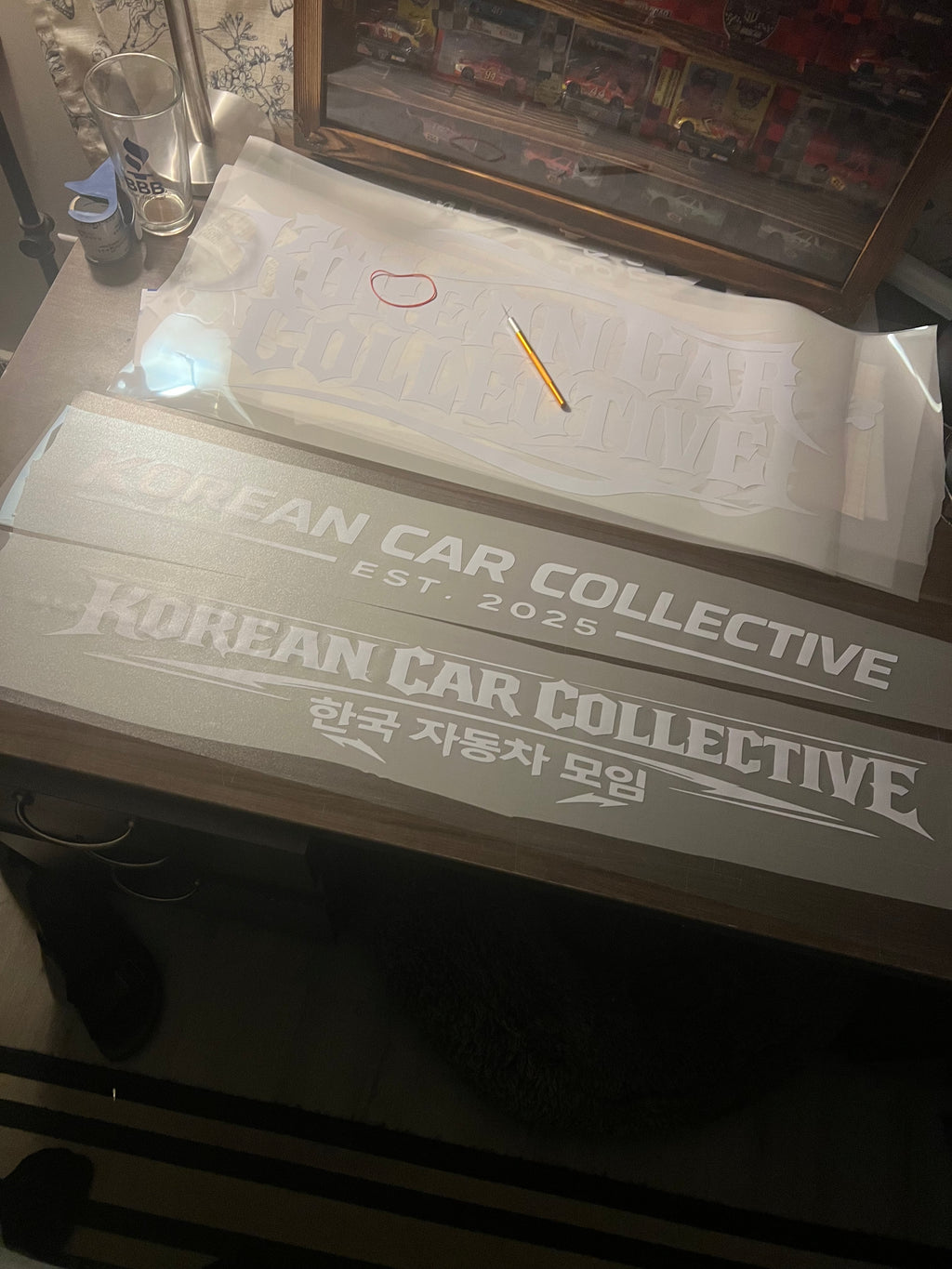 KCC Windshield/Sunstrip Banner V1 or V2 (12x60) Sunstrip Banner AND (2.5x30) KCC Decal