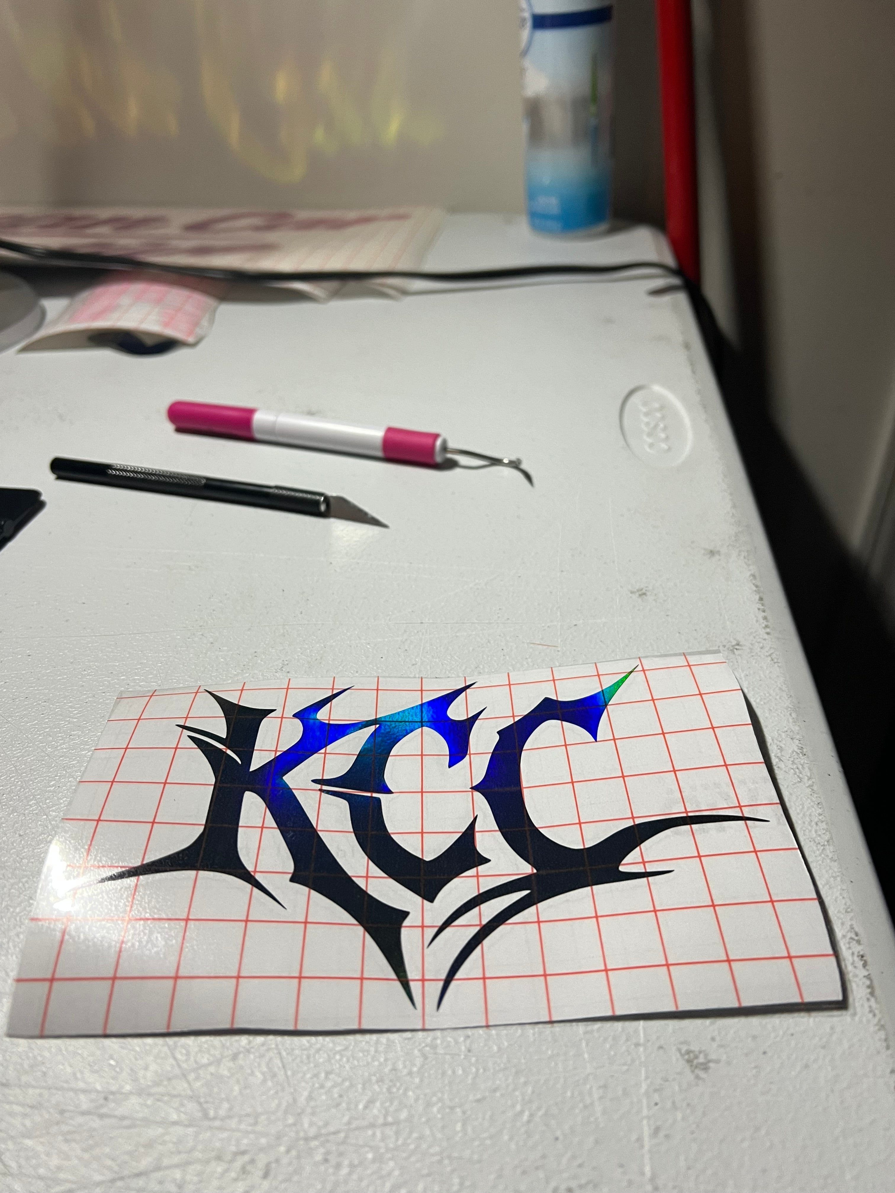 KCC Rear Quarter Panel Decal 5" x 5" Inspired by @Ghoul_n21