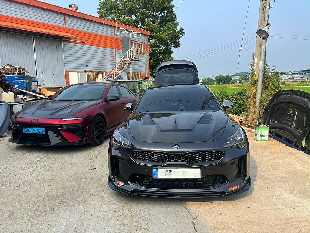 Kia Stinger EX Carbon and FRP Hood (2018+) by DAMION