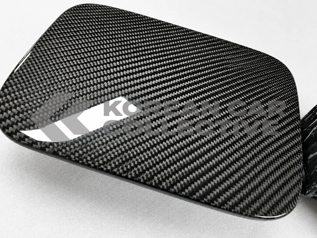 Genesis G70 Pre Facelift 2018-2021 Genuine Carbon Fiber Fuel Door