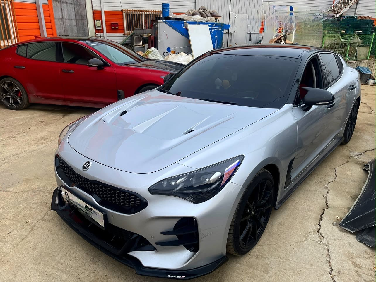 Kia Stinger V1 Carbon and FRP Hood by DAIMION