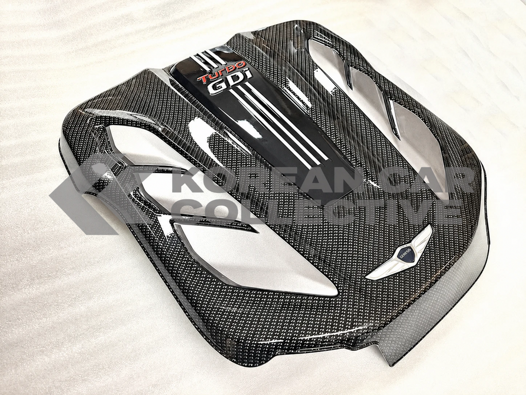 Genesis Pre Facelift 2018-2021 Carbon Fiber Style Engine Cover Type 2 (3.3T)