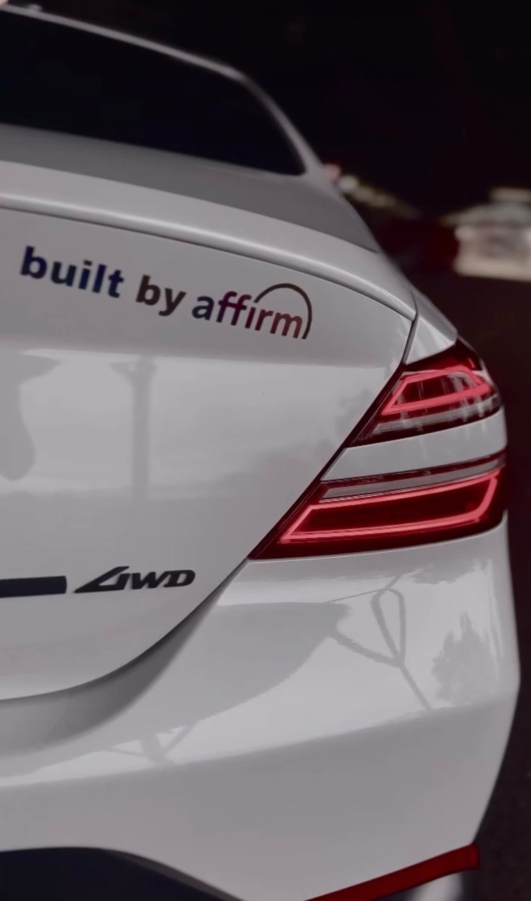 “Built By Affirm” Decal 2” X 9” inspired by @vsceejayy