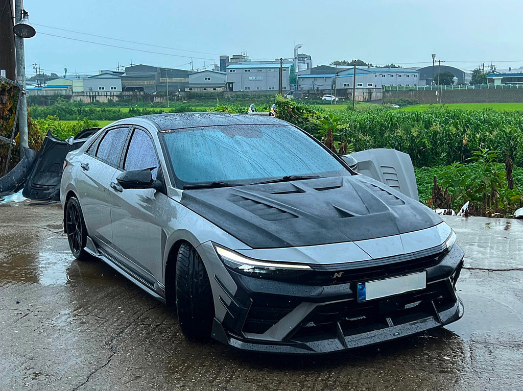 Hyundai Elantra 2021+ V3 Carbon and FRP Hood | DAIMON | PRE-ORDER