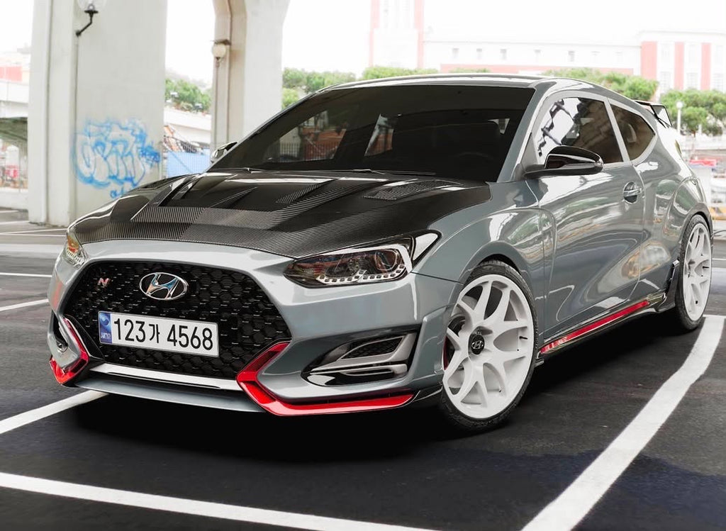 Hyundai Veloster 2019+ EX Carbon Fiber & FRP Hood | DAIMON | PRE-ORDER