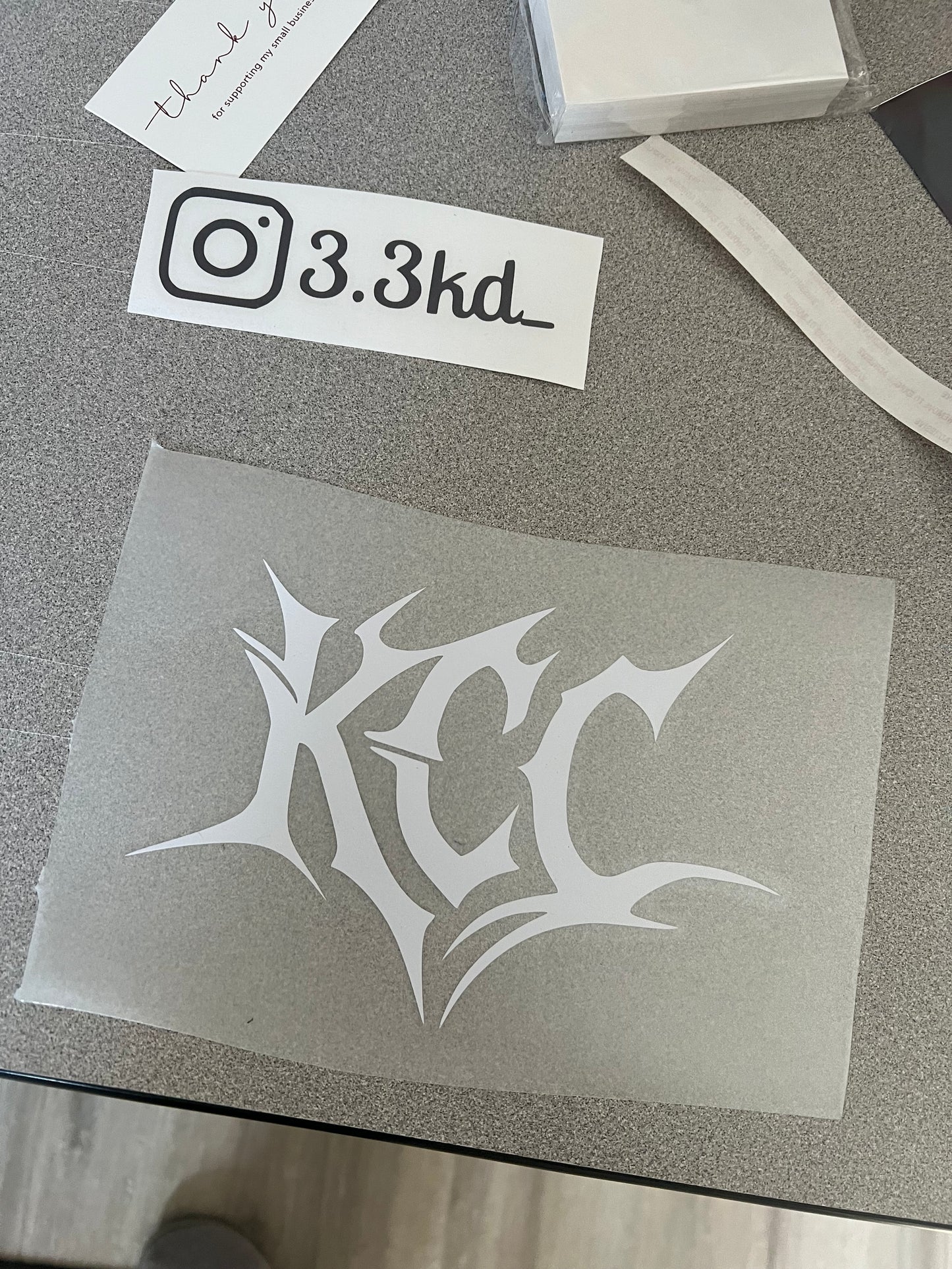 KCC Rear Quarter Panel Decal 5" x 5" Inspired by @Ghoul_n21