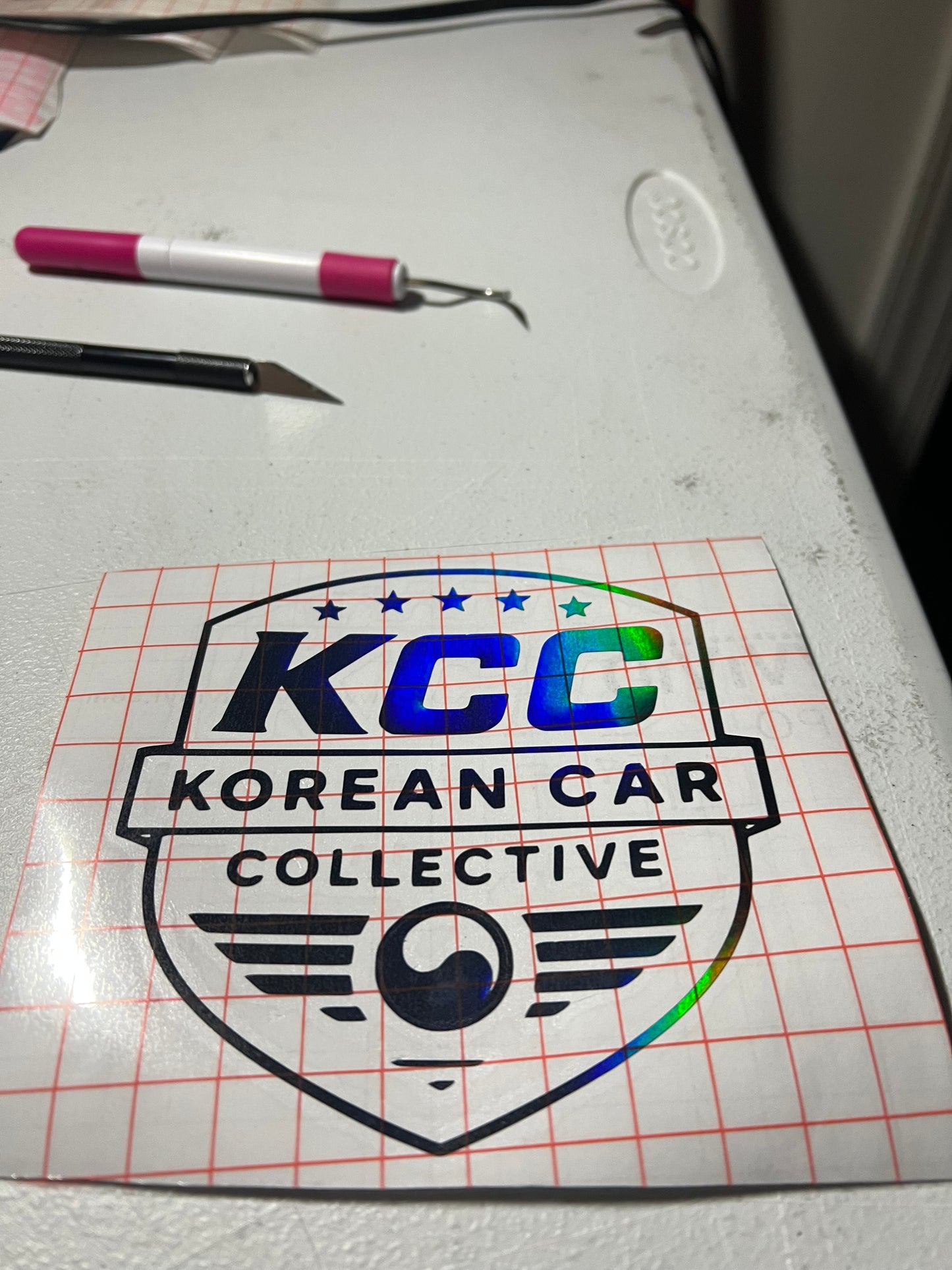 KCC Shield Decal Quarter Window 5” x 5”