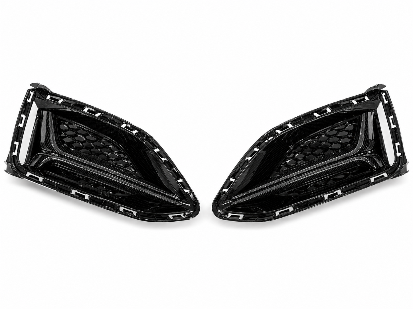 Hyundai Veloster 2019+ Genuine Carbon Fiber Fog Bezels