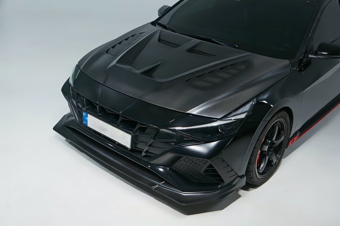 Hyundai Elantra 2021+ V3 Carbon and FRP Hood | DAIMON | PRE-ORDER