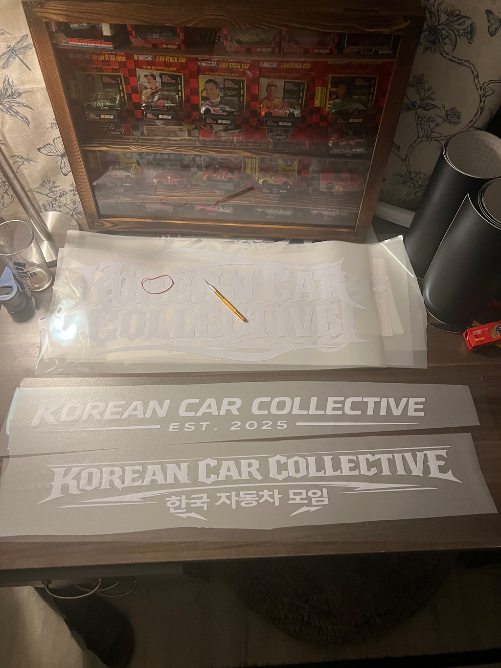 KCC Windshield/Sunstrip Banner V1 or V2 (12x60) Sunstrip Banner AND (2.5x30) KCC Decal