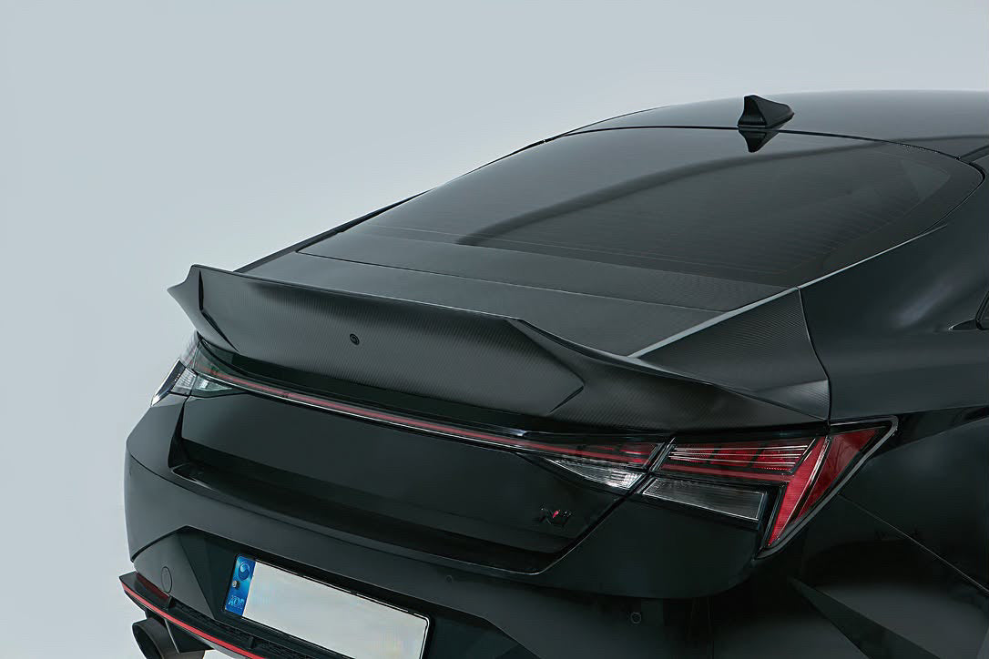 Hyundai Elantra 2021+ Carbon Fiber & FRP Upper Replacement Trunk Lid | DAIMON | PRE-ORDER