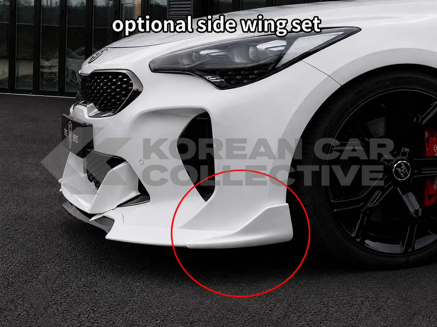 Kia Stinger 2018+ FORCE Plastic Front Lip Spoiler