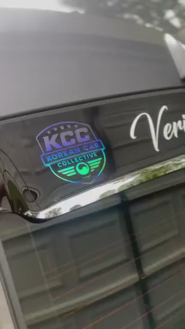 KCC Shield Decal Quarter Window 5” x 5”