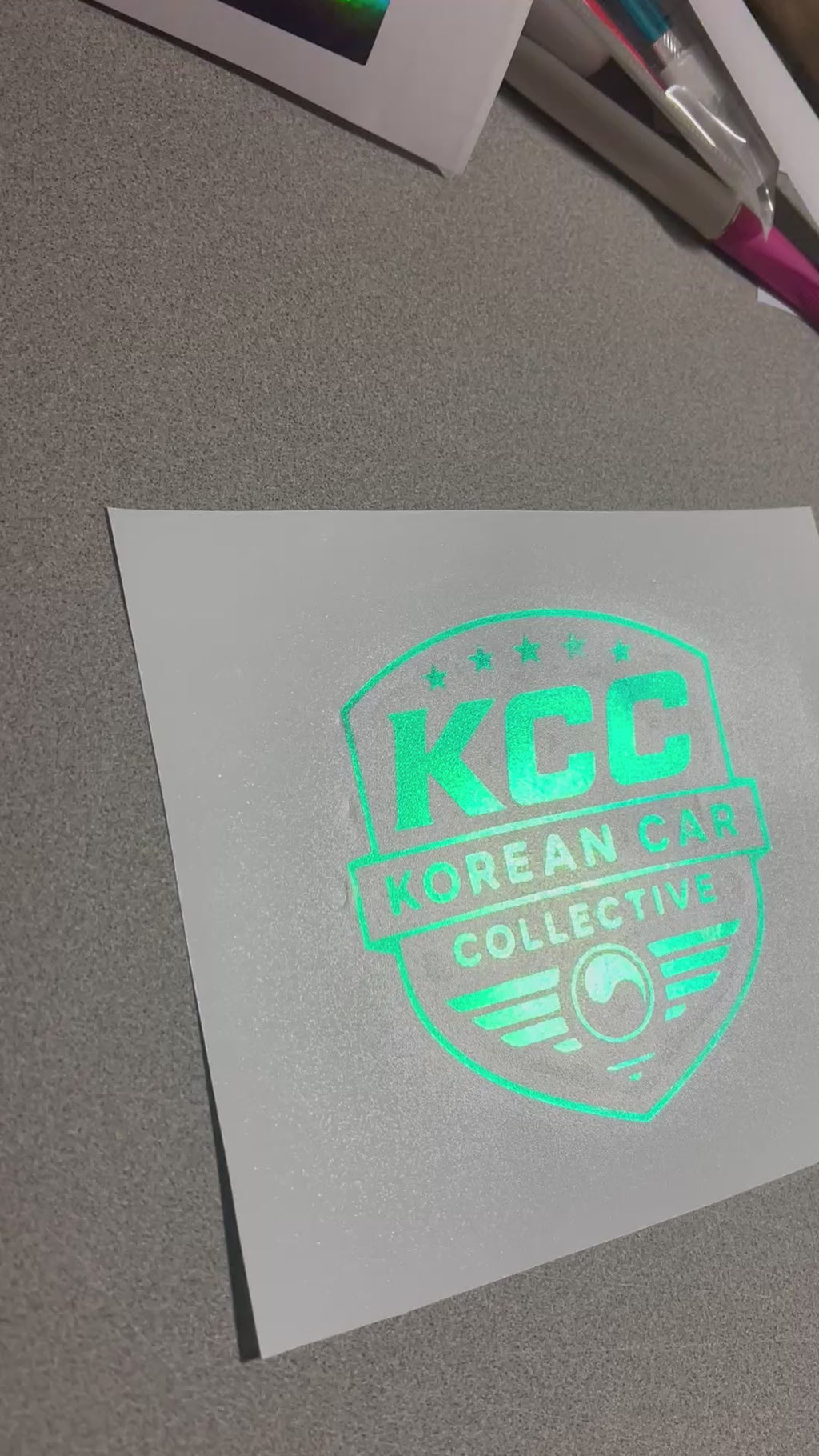 KCC Shield Decal Quarter Window 5” x 5”