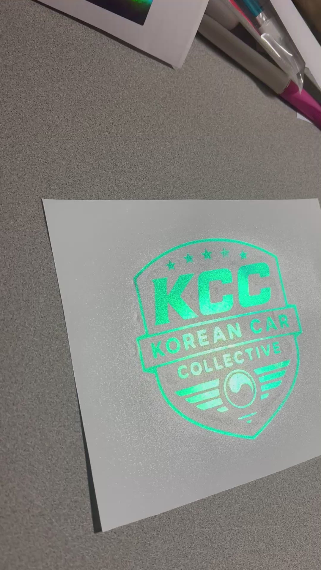 KCC Shield Decal Quarter Window 5” x 5”