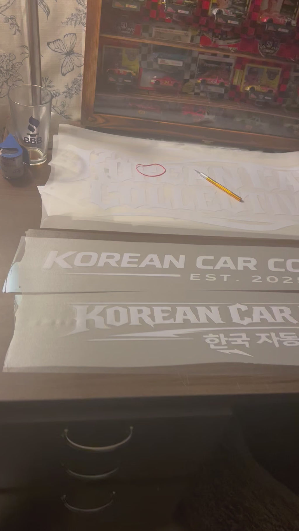 KCC Windshield/Sunstrip Banner V1 or V2 (12x60) Sunstrip Banner AND (2.5x30) KCC Decal