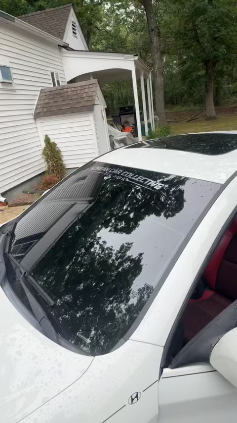 KCC Windshield/Sunstrip Banner V1 or V2 (12x60) Sunstrip Banner AND (2.5x30) KCC Decal